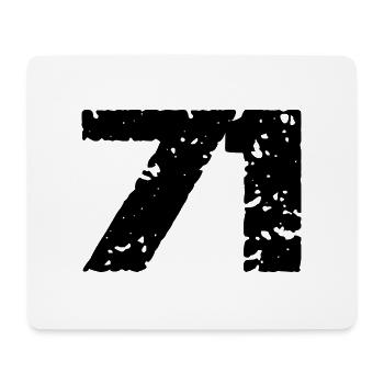 71 Number jersey - Mouse Pad (horizontal) - white - Front