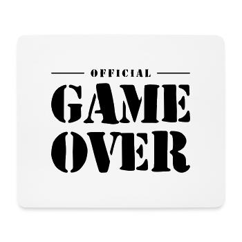 Game Over Slogan - Tapis de souris (format paysage) - blanc - Devant
