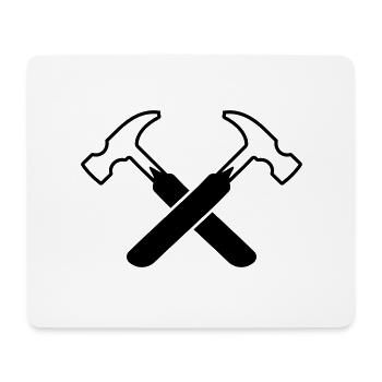 Symbole du marteau - Tapis de souris (format paysage) - blanc - Devant