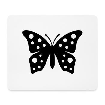 Symbole du papillon - Tapis de souris (format paysage) - blanc - Devant