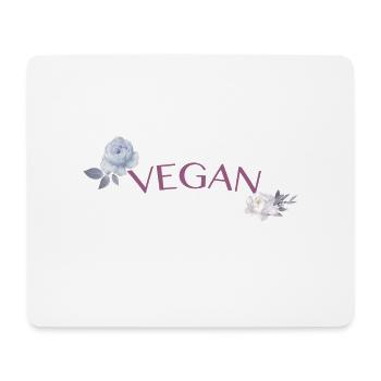 Végétalien - Tapis de souris (format paysage) - blanc - Devant