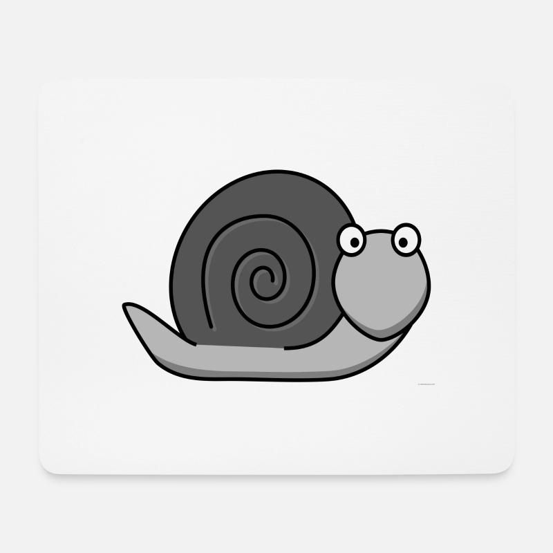 Muschel-Cartoon-Stil - Mousepad (Querformat) - Weiß