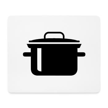 kochtopf Symbol - Mousepad (Querformat) - Weiß - Vorne