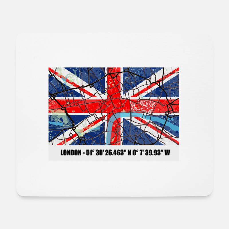 London - Mousepad (Querformat) - Weiß