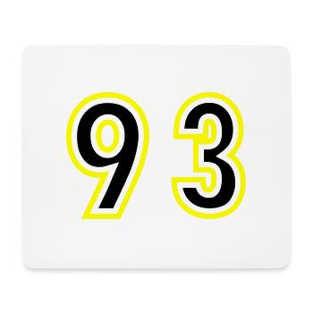 93 Number College - Mouse Pad (horizontal) - white - Front