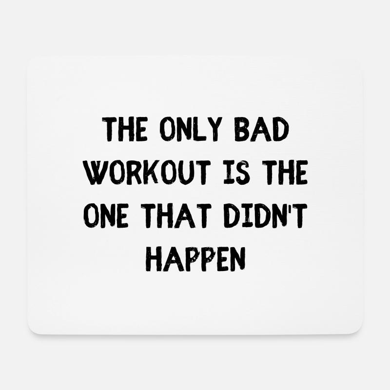 Poor training - Mouse Pad (horizontal) - white