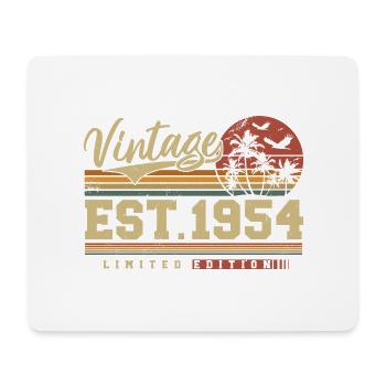 Vintage 1954 Vintage Retro Birthday - Mouse Pad (horizontal) - white - Front