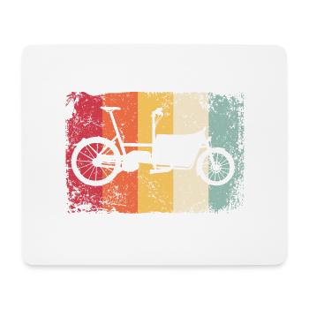 Lastenfahrrad Lastenrad Cargo Bike Cargobike - Tapis de souris (format paysage) - blanc - Devant