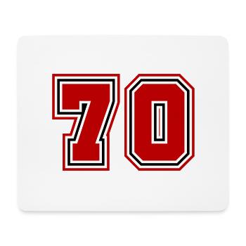 70 number symbol - Mouse Pad (horizontal) - white - Front