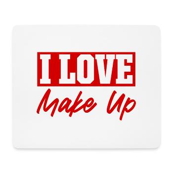 Ich liebe Make up - Mousepad (Querformat) - Weiß - Vorne