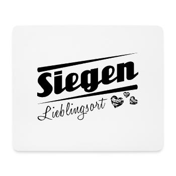 Siegen - Lieblingsort mit Stadtnamen - Mousepad (Querformat) - Weiß - Vorne