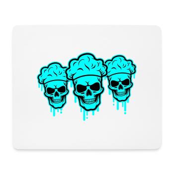 Chefkoch Skelett - Mousepad (Querformat) - Weiß - Vorne