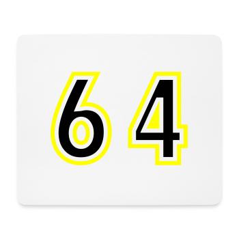 64 Number College - Mouse Pad (horizontal) - white - Front