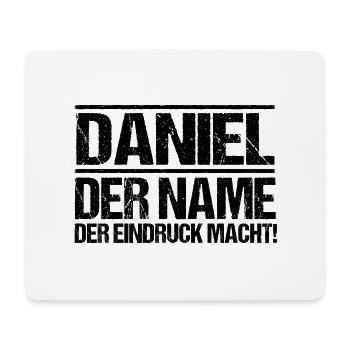 Vorname Daniel - Mousepad (Querformat) - Weiß - Vorne