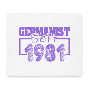 Germanist 1981 - Mouse Pad (horizontal) - white - Front