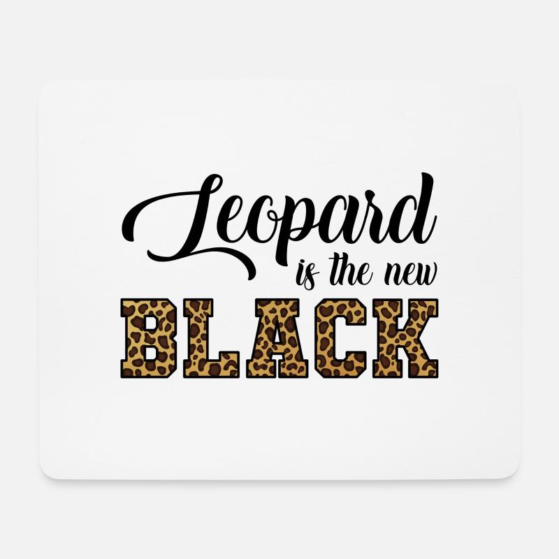 Leopard ist der neue Leopard - Mousepad (Querformat) - Weiß