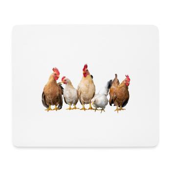 coq de poulet - Tapis de souris (format paysage) - blanc - Devant