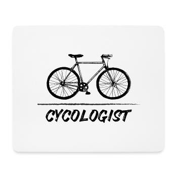 Cycologist I Fahrrad Bike Radfahrer - Mousepad (Querformat) - Weiß - Vorne