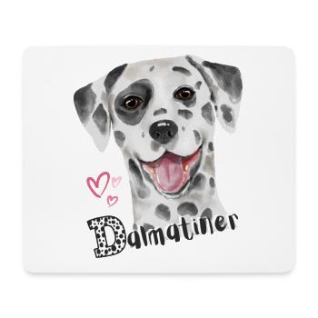 Dalmatiner Love - Mousepad (Querformat) - Weiß - Vorne