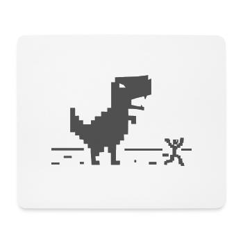 interdyne. Nice t-shirt. dinosaur. Internet - Mouse Pad (horizontal) - white - Front