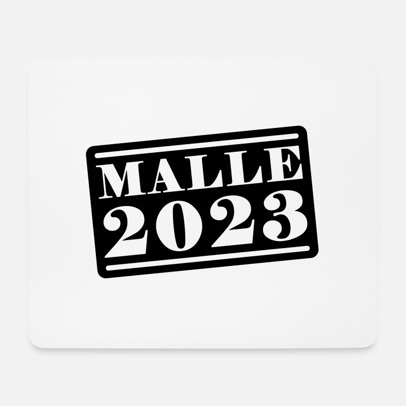 Malle 2023 - Mousepad (Querformat) - Weiß