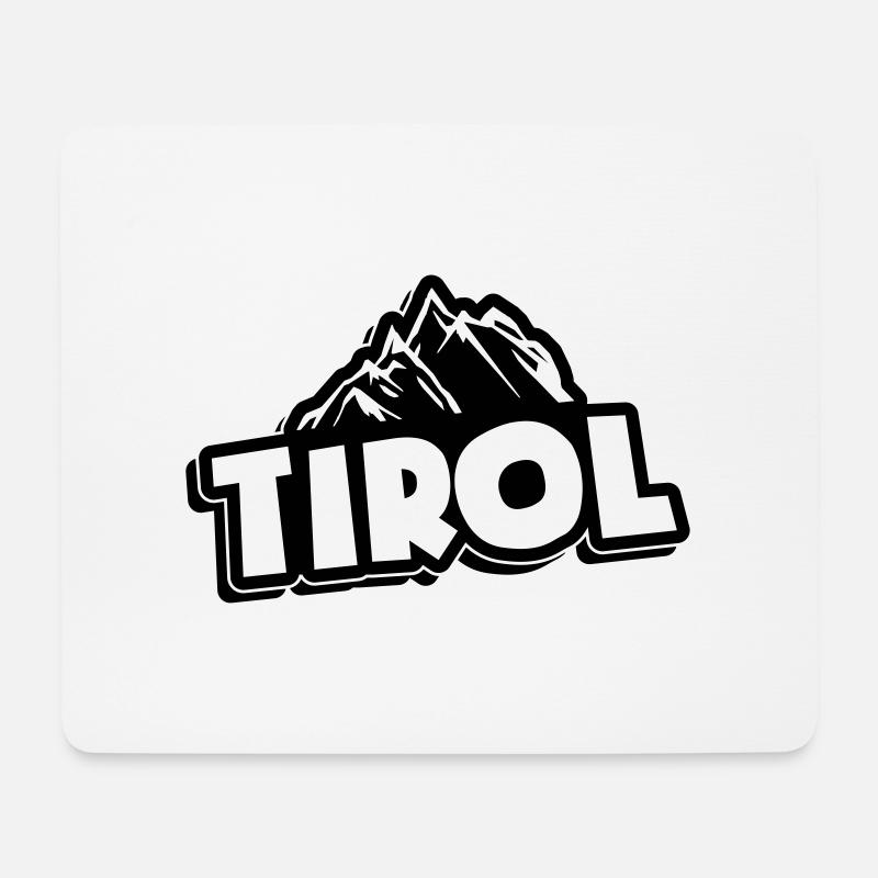 Tirol Berge - Mousepad (Querformat) - Weiß
