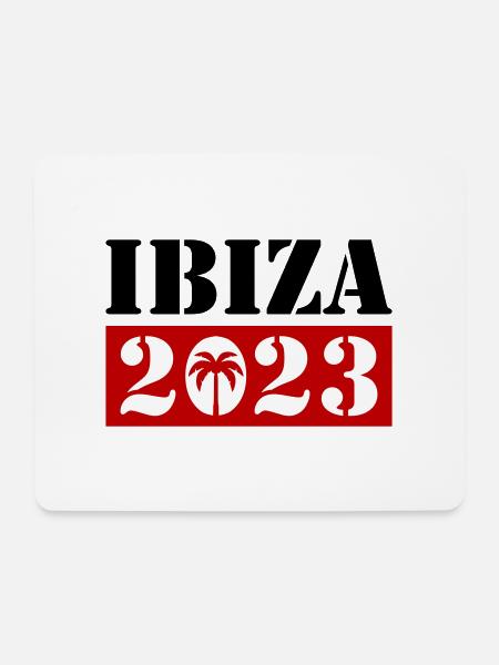 Ibiza 2023 - Mousepad (Querformat) - Weiß
