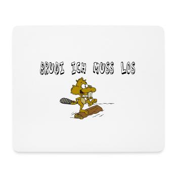 Bieber - Mousepad (Querformat) - Weiß - Vorne