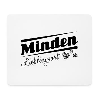 Minden - Lieblingsort mit Stadtnamen - Mousepad (Querformat) - Weiß - Vorne