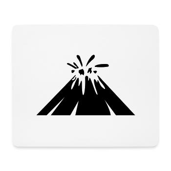 Vulkan icon symbol - Mousepad (Querformat) - Weiß - Vorne
