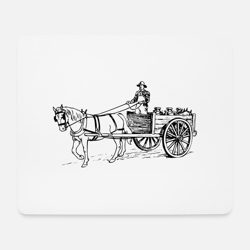 horse72 - Mousepad (Querformat) - Weiß