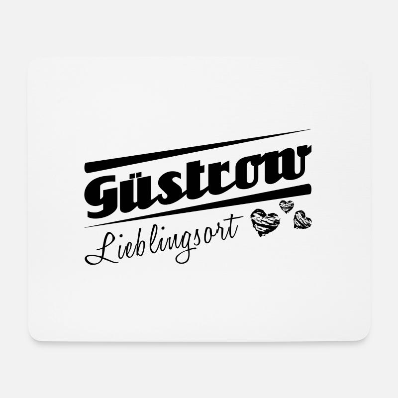 Güstrow - Lieblingsort mit Stadtnamen - Mousepad (Querformat) - Weiß
