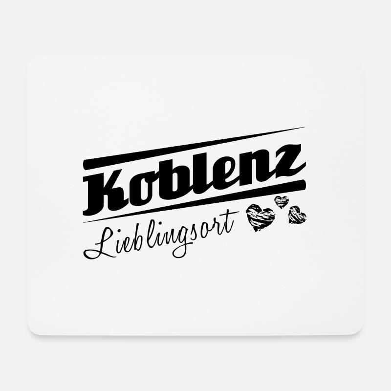 Koblenz - Lieblingsort mit Stadtnamen - Mousepad (Querformat) - Weiß