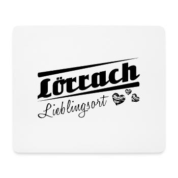 Lörrach - Lieblingsort mit Stadtnamen - Mousepad (Querformat) - Weiß - Vorne