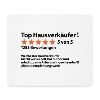 Danke an Dankeschön Hausverkäufer für Vermittlung - Mousepad (Querformat) - Weiß - Vorne
