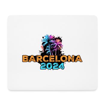 Tournée Barcelone 2024 - Tapis de souris (format paysage) - blanc - Devant