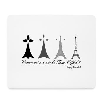 Comment est née la Tour Eiffel ? - Tapis de souris (format paysage) - blanc - Devant