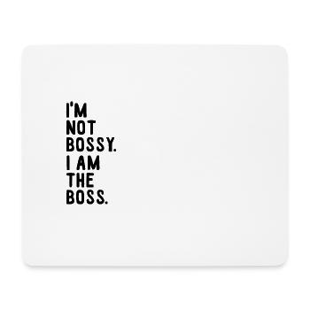 Patron bossage cool travail cool démarrage entrepreneurs - Tapis de souris (format paysage) - blanc - Devant