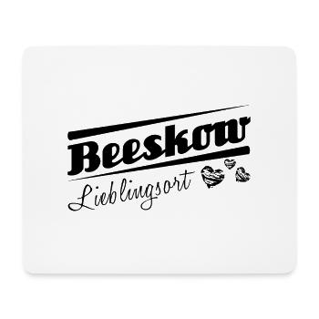 Beeskow - Lieblingsort mit Stadtnamen - Mousepad (Querformat) - Weiß - Vorne