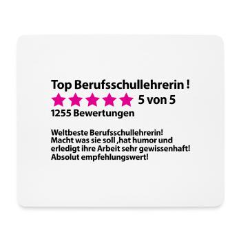 Abschiedsgeschenk Berufsschullehrerin zum Abschied - Mousepad (Querformat) - Weiß - Vorne