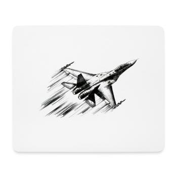 Fighter - Mouse Pad (horizontal) - white - Front