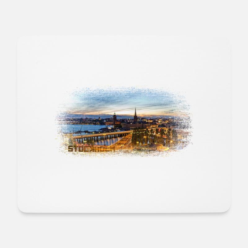 Stockholm Schweden - Mousepad (Querformat) - Weiß