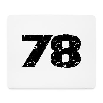 78 Number jersey - Mouse Pad (horizontal) - white - Front