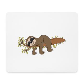 Paresseux Not My Business Paresseux Paresseux - Tapis de souris (format paysage) - blanc - Devant