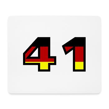 41 Number Germany Jersey - Mouse Pad (horizontal) - white - Front
