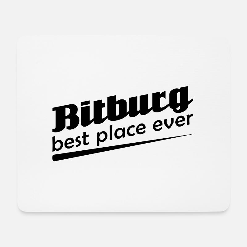 Bitburg - Stadt best place ever - Mousepad (Querformat) - Weiß