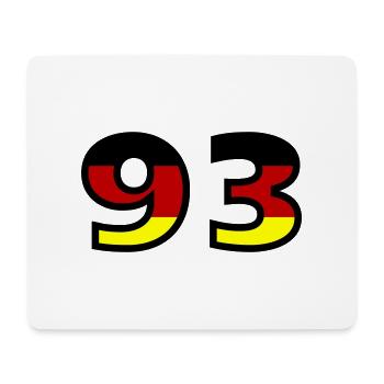 93 Number Germany Jersey - Mouse Pad (horizontal) - white - Front