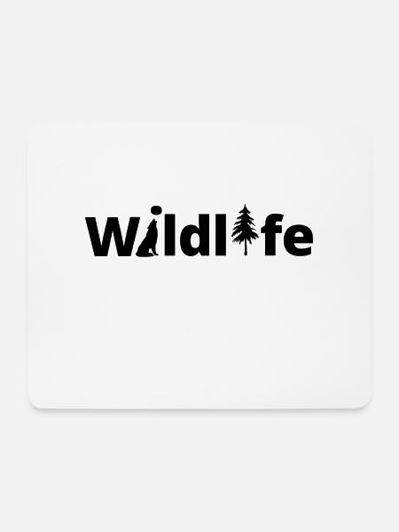 Wildlife - Mousepad (Querformat) - Weiß