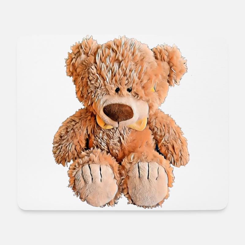 Niedlicher Teddybär - Mousepad (Querformat) - Weiß