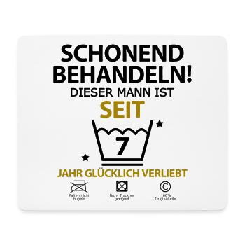 Sieben 7 jahre Jährige Beziehung Mann Freund - Mousepad (Querformat) - Weiß - Vorne